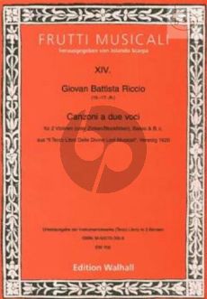 Canzoni a 2 (2 Vi.[Zinken/Rec.]-Trb.-Basso-Bc) (Score/Parts)