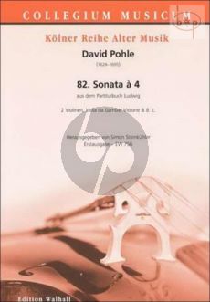 Sonate 82 a 4 (Aus dem Partiturbuch Ludwig) (2 Vi.-Viola da Gamba-Bc)