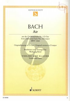 Air (from Orchestral Suite No.3 BWV 1068) (Violin original version in D-major