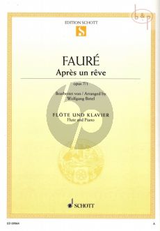Apres un Reve Op.7 No.1 Flute and Piano