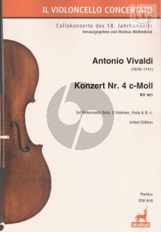 Concerto No.4 c-minor RV 401 (Violonc.solo- 2 Vi.-Va.-Bc.)