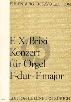 Brixi Konzert F-dur Orgel-Streicher Partitur