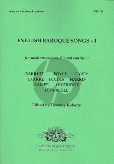 English Baroque Songs Vol. I (Ten English songs) Medium Voice