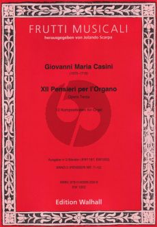 Casini XII Pensieri per Organo Op. 3 Vol.2 (Nr. 7-12)