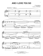 And I Love You So [Classical version] (arr. Phillip Keveren)