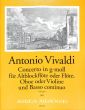 Vivaldi Concerto g-minor RV 103 (Treble Rec.[Flute]- Oboe[Vi.]-Bc) (Score/Parts) (edited by B.Pauler) (Continuo by Wolfgang Kostujak)
