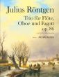 Rontgen Trio Op.86 for Flute, Oboe and Bassoon Score and Parts (edited by Yvonne Morgan)