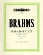 Brahms Sextet B-flat major Op.18 (2 Violins, 2 Violas and 2 Violoncellos Set of Parts (Edited by the Gewandhaus-Quartett) (Peters)