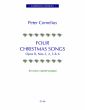 Cornelius 4 Christmas Songs Op.8 No.1-2-5-6 Medium Voice-Clarinet(Bb)-Piano)