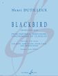 Dutilleux Blackbird Oboe-Percussion-Double Bass and Harpsichord (Score/Parts) (transcr. by Kenneth Hesketh)