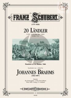 Schubert 20 Landler D.366 -D.814 for Piano 4 Hands (Arr. J.Brahms)