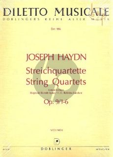 Quartette Op.9 No.1 - 6 (Hob.III 19 - 24)