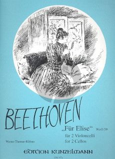 Beethoven Fur Elise WoO 59 2 Violoncellos (arr. Thomas-Mifune)