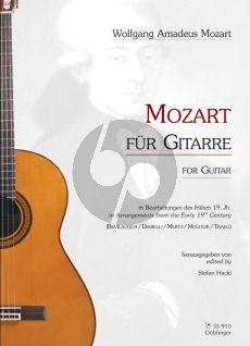 Mozart fur Gitarre in arr. from the early 19th. Century (Bevilaqua-Diabelli-Mertz a.o.) (Hackl)