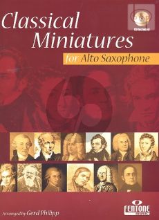 Classical Miniatures (Alto Sax.-Piano) (with Play-Along CD) (Bk-Cd)