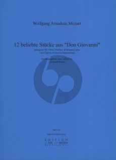 Mozart 12 Beliebte Stucke aus Don Giovanni Flöte oder Violine (Klarinette)