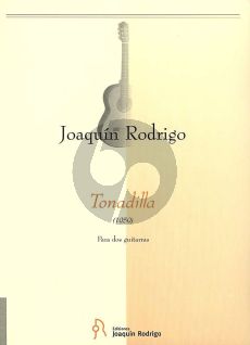 Rodrigo Tonadilla (1959) for 2 Guitars (Playing Score)