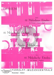 Duhem 81 Melodische Etudes Vol.1 Trompet