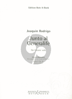 Rodrigo Junto al generalife (1959) Gitarre (Siegfried Behrend)