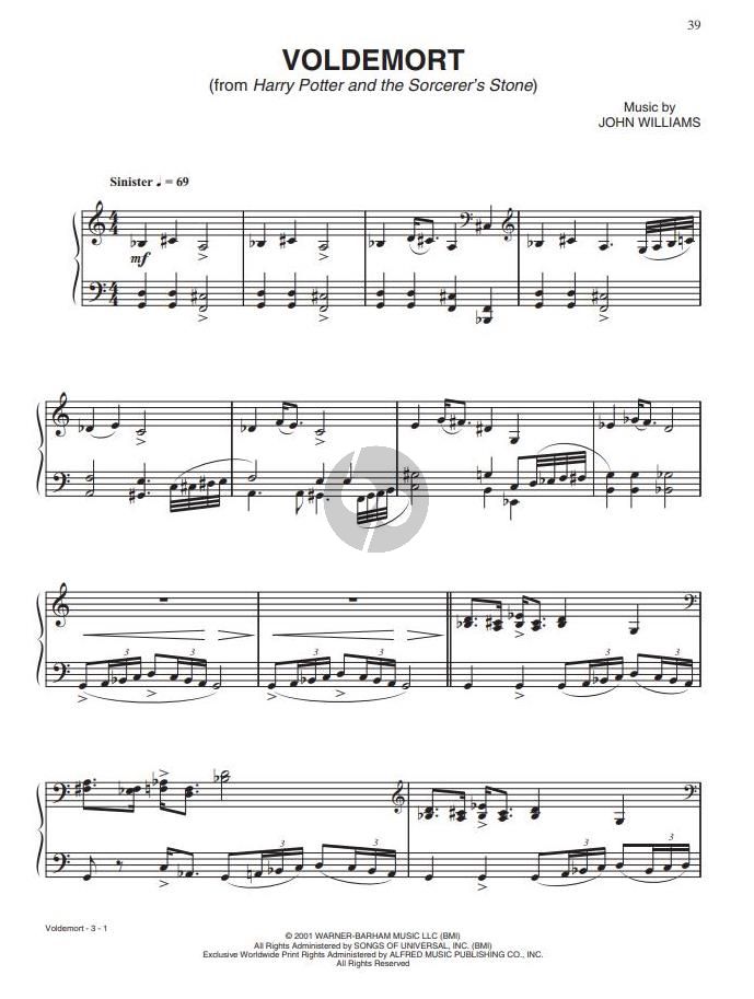 Harry Potter - Sheet Music from the Complete Film Series for Piano Solo