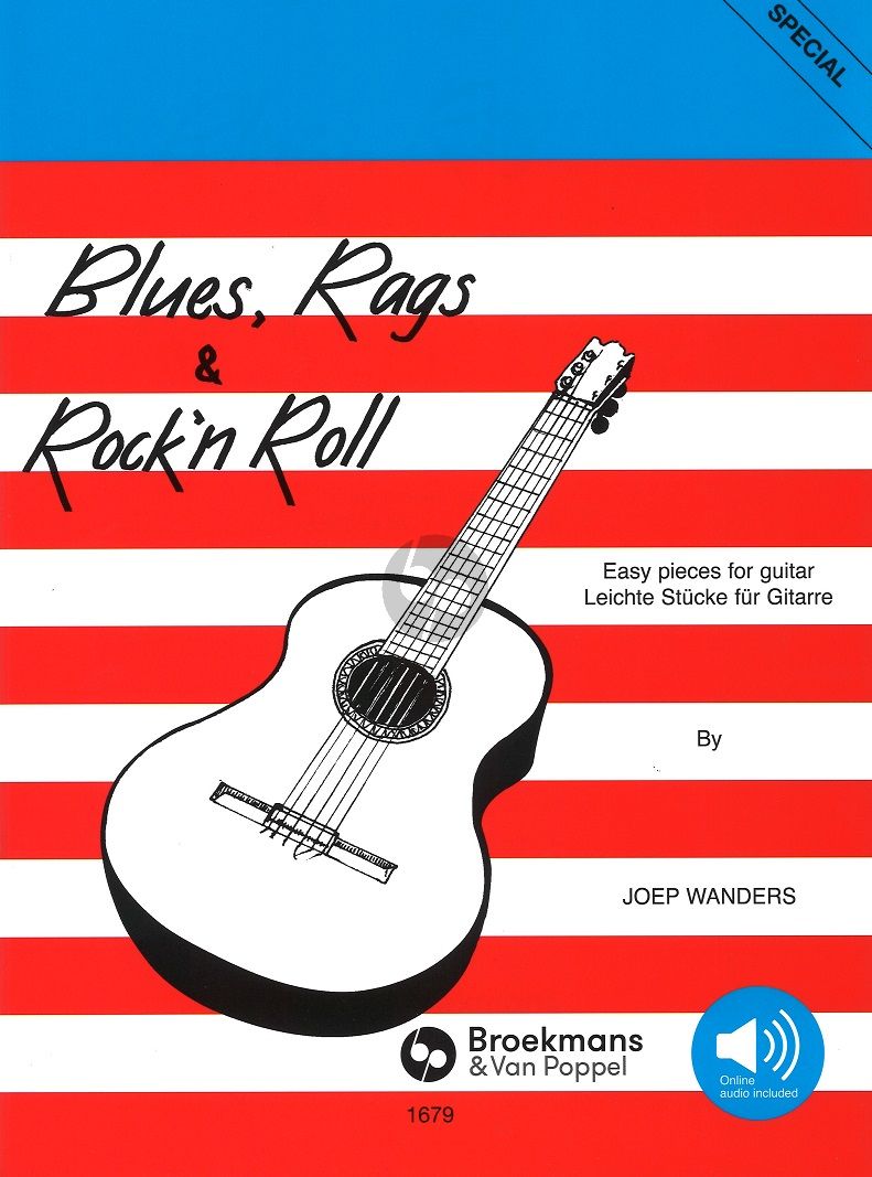 plek houder Afhankelijk Blues Rags & Rock 'n' Roll for Guitar (Easy Pieces) - Joep Wanders |  Broekmans & Van Poppel