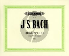 Bach Orgelwerke Vol.8 (Peters-Urtext)