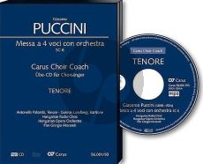Puccini Messa a 4 Voici (Messa di Gloria) Soli-Chor-Orchester Tenor Chorstimme CD (Carus Choir Coach)