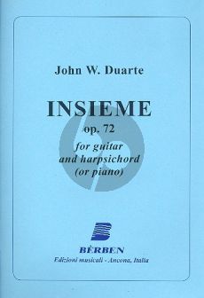 Duarte Insieme Op.72 Guitar-Harpsichord (or Piano)