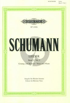 Schumann Lieder vol.1 (Mittel) (Nach den Handschriften und Erstdrucken)