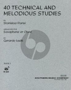 Parisi 40 Technical & Melodious Studies Vol.1 Saxophone (Nos.1 - 22) (Gerardo Iasilli)