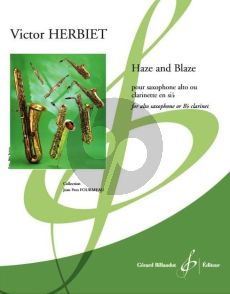 Herbiet Haze and Blaze for Alto Saxophone or Bes Clarinet (collection Jean-Yves Fourmeau)