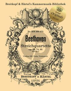 Beethoven Streichquartette Op. 59, Op. 74, and Op. 95 (Stimmen) (Engelbert Rontgen)