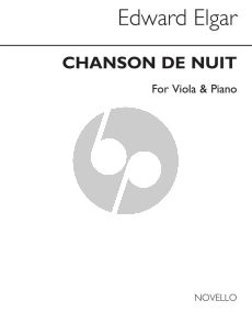 Elgar Chanson de Nuit Op. 15 No. 1 Viola and Piano