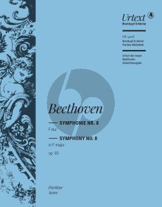 Beethoven Symphonie No. 8 F-dur Op. 93 Orchester (Partitur) (Ernst Herttrich)