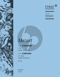 Mozarty Symphony No.41 C Major KV 551 Jupiter Symphony Fullscore Breitkopf Urtext Edition Cliff Eisen