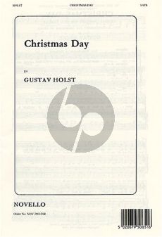 Holst Christmas Day SATB and Organ