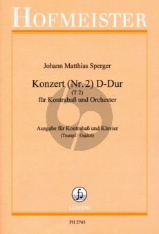 Sperger Konzert Nr.2 D-dur Kontrabass-Klavier (Klaus Trumpf)