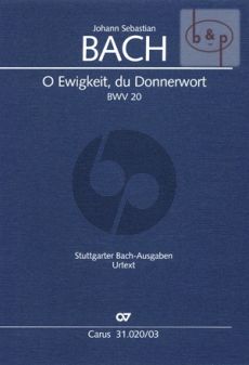 Kantate BWV 20 O Ewigkeit, du Donnerwort (Vocal Score)