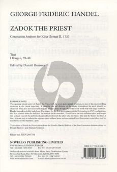 Handel Zadok the Priest (Coronation Anthem for King George)