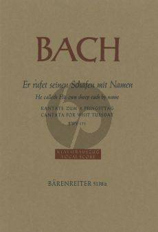 Bach J.S. Kantate BWV 175 Er Rufet seinen Schafen mit Namen Vocal Score (He calleth His own sheep each by name BWV 175) (German / English)