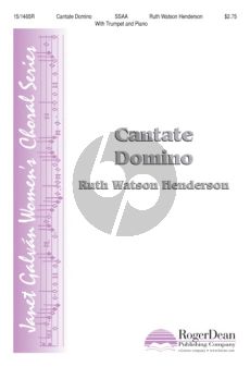 Watson Henderson Cantate Domino SSAA