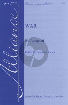Antognini War SATB and Oboe (PianoPart for Rehearsel Only) (Edited by Desmond Earley)