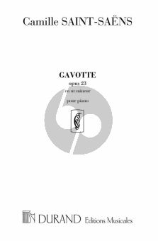 Saint-Saens Gavotte en Ut Mineur Op. 23 pour Piano