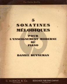 Ruyneman 5 Sonatines Melodiques Piano