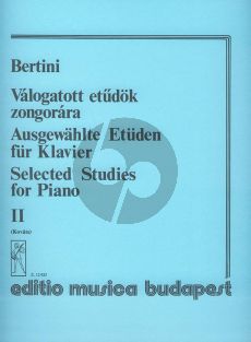 Bertini Selected Studies Vol.2 Piano (Gábor Kováts)