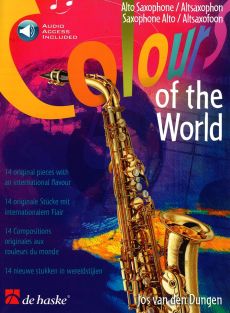Colours of the World for Alto Sax Book with Audio online (14 Orig.Pieces with an International Flavour) (interm.)