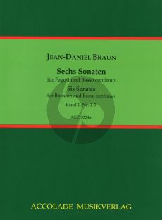 Braun 6 Sonatas Vol.1 Bassoon (or Violoncello) and Bc (Jean-Christophe Dassonville)