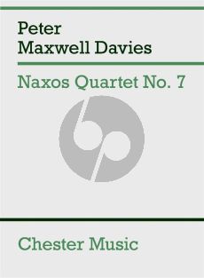Maxwell Davies Naxos Quartet No. 7 String Quartet (Score)