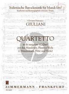 Quartetto A-major (2 Mandolins-Flute-Viola)