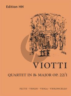 Viotti Quartett B-flat major Op. 22 No. 1 Flute-Vi.- Va.-Vc. (Score/Parts) (edited by Jennifer Caesar)